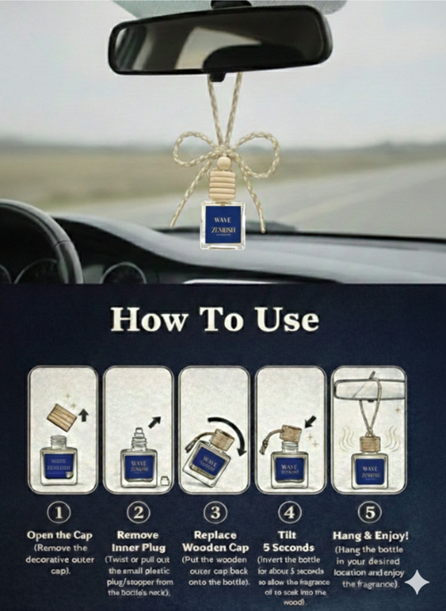 ZenLush Car Perfume - Wave