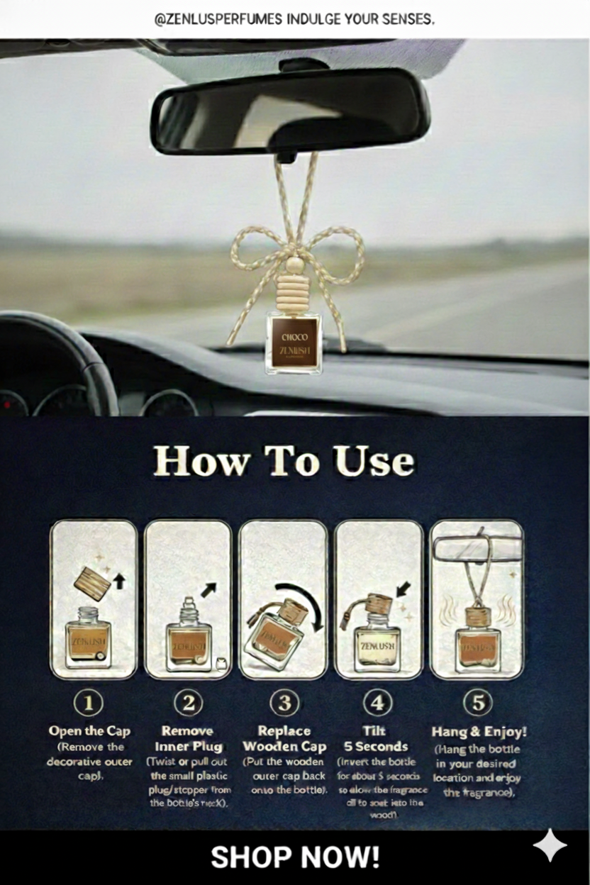 ZenLush Car Perfume – Choco