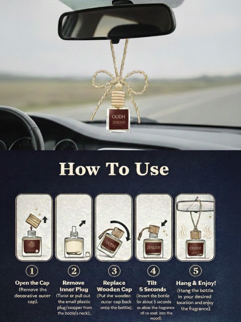 ZenLush Car Perfume - Oudh