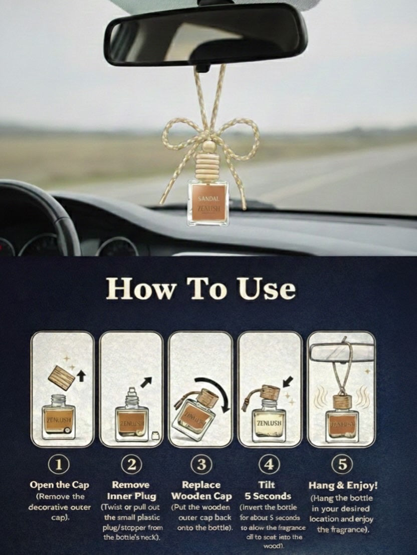 ZenLush Car Perfume – Sandal
