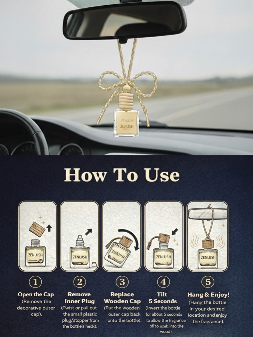 ZenLush Car Perfume - Vanilla